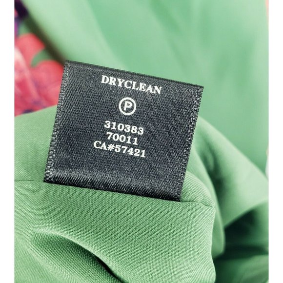 ANN TAYLOR Sheath Green Floral Dress Size 00 - Picture 9 of 9